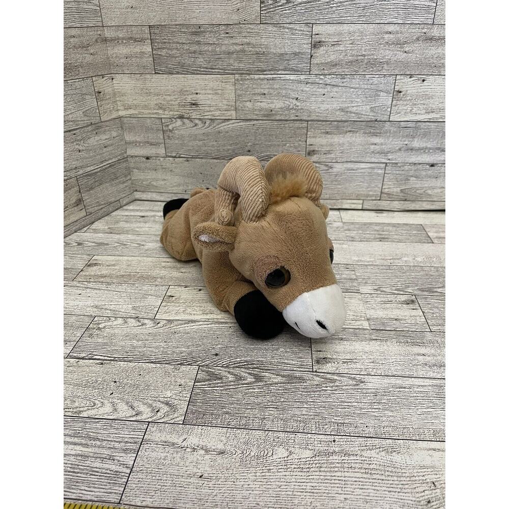 2017 The Petting Zoo PIKES PEAK SUMMIT Plush Brown Stuffed Bighorn Ram Goat